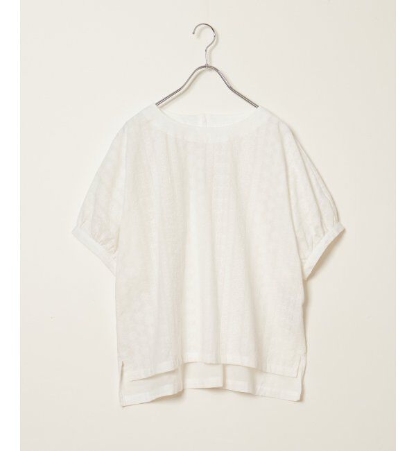 Lbc with Life「フラワーライン刺繍ドルマンブラウス」|シャツ・ブラウス|