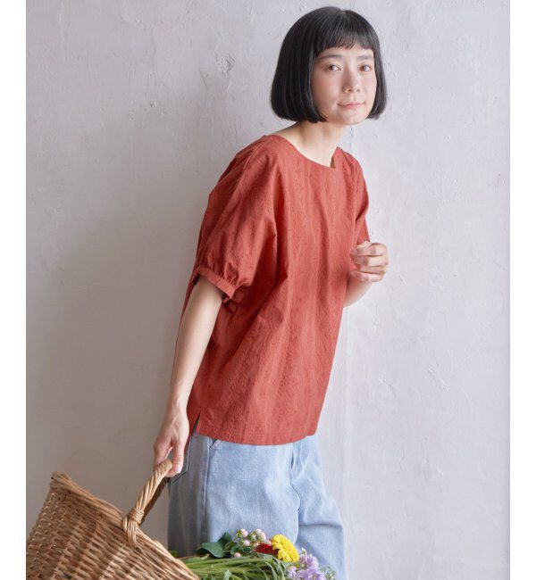 Lbc with Life「ボタニカル刺繍ドルマンブラウス」|シャツ・ブラウス|