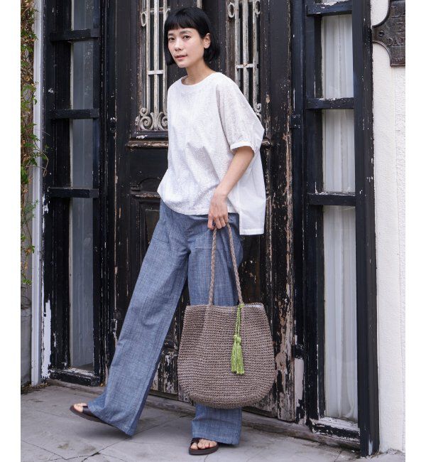 Lbc with Life「ボタニカル刺繍ドルマンブラウス」|シャツ・ブラウス|