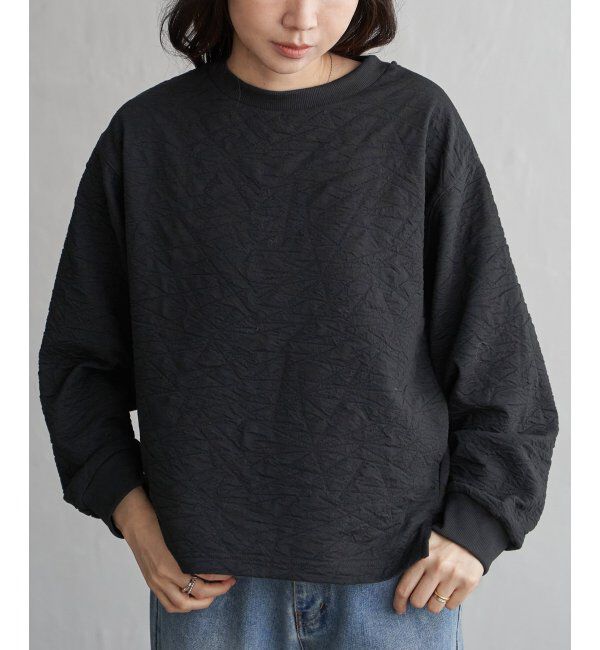 VENCE share style「フクレジャガードプルオーバー」|その他|ブラック