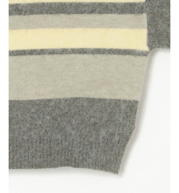 VENCE share style「ボーダークロッップドプルオーバー」|ニット・セーター|