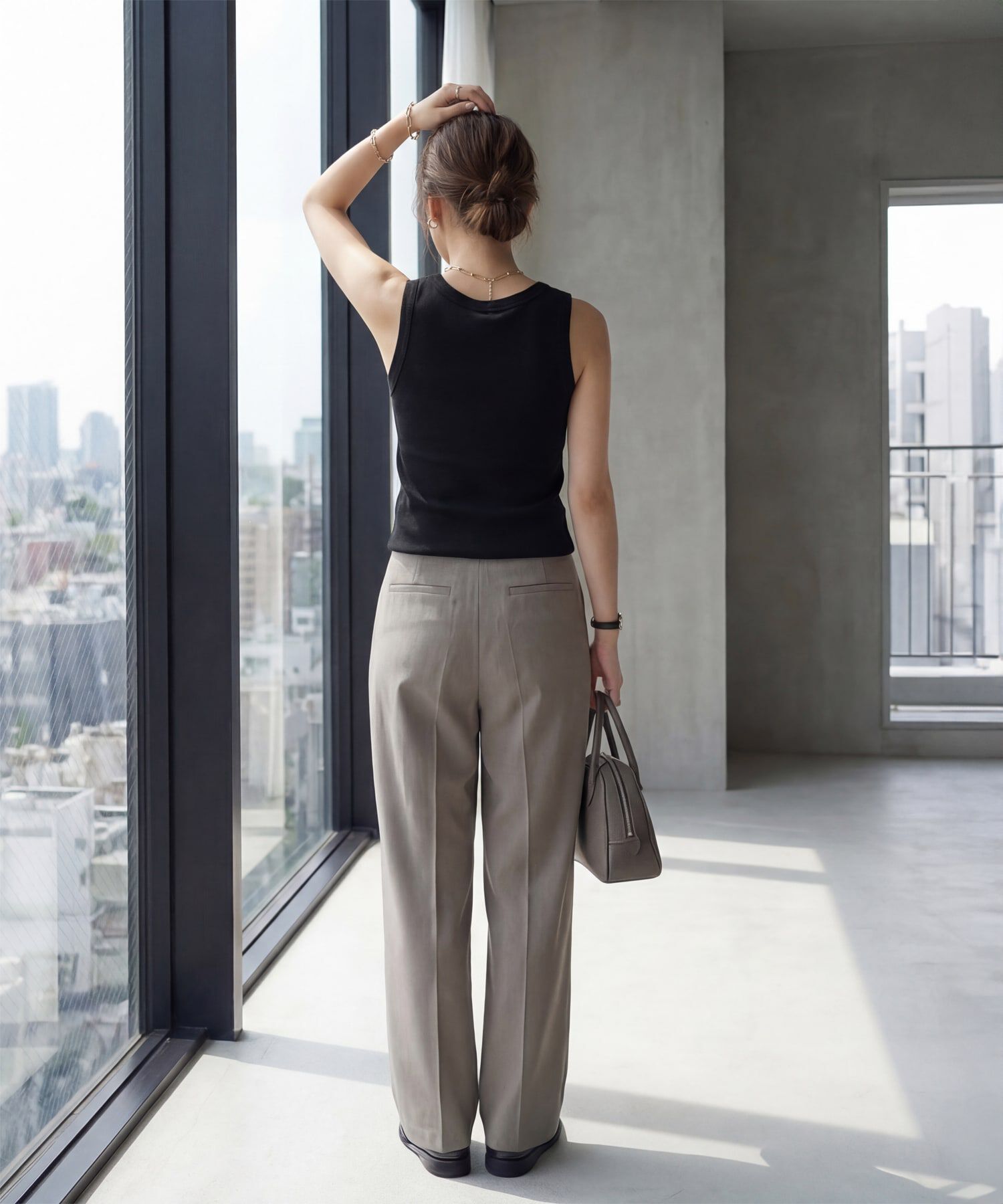 STYLE DELI「【Made in JAPAN】太めバインダーリブタンクトップ」|タンクトップ|