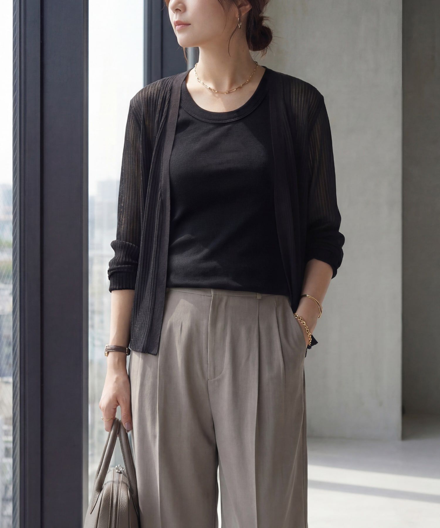 STYLE DELI「【Made in JAPAN】太めバインダーリブタンクトップ」|タンクトップ|