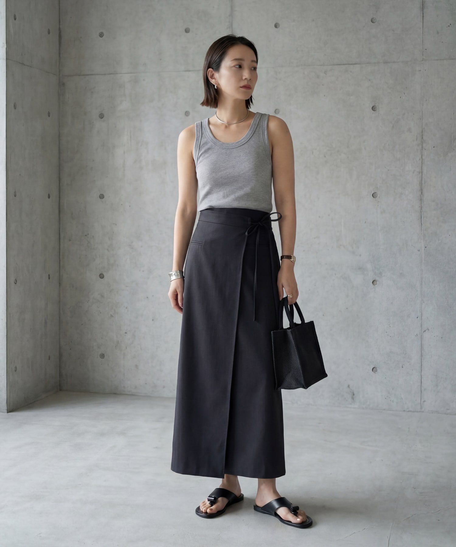 STYLE DELI「【Made in JAPAN】太めバインダーリブタンクトップ」|タンクトップ|