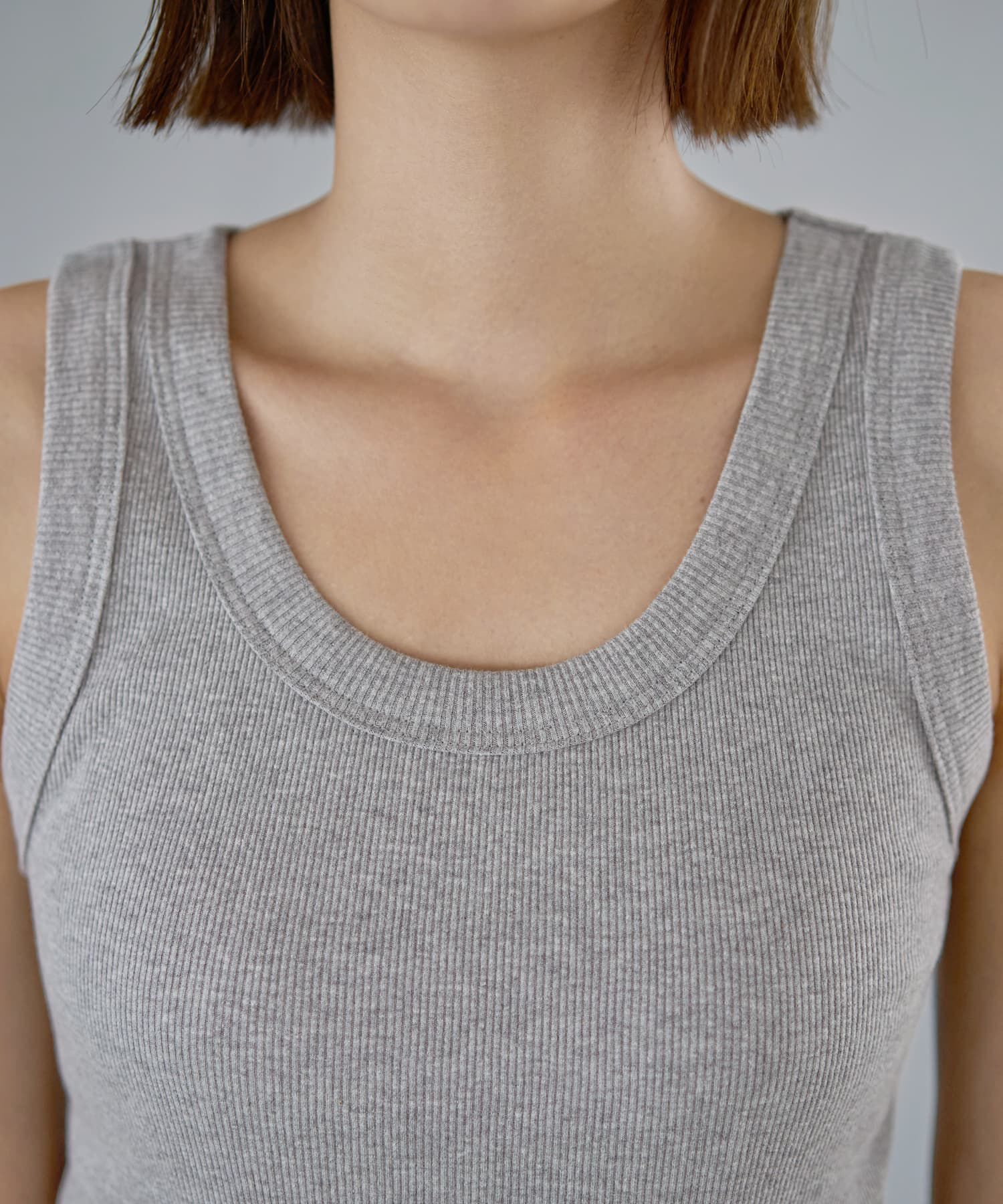 STYLE DELI「【Made in JAPAN】太めバインダーリブタンクトップ」|タンクトップ|