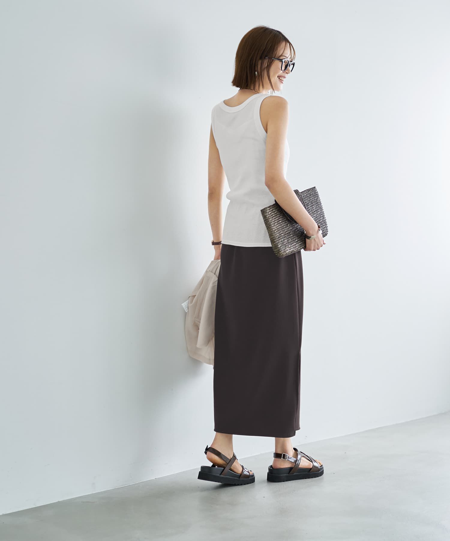 STYLE DELI「【Made in JAPAN】太めバインダーリブタンクトップ」|タンクトップ|