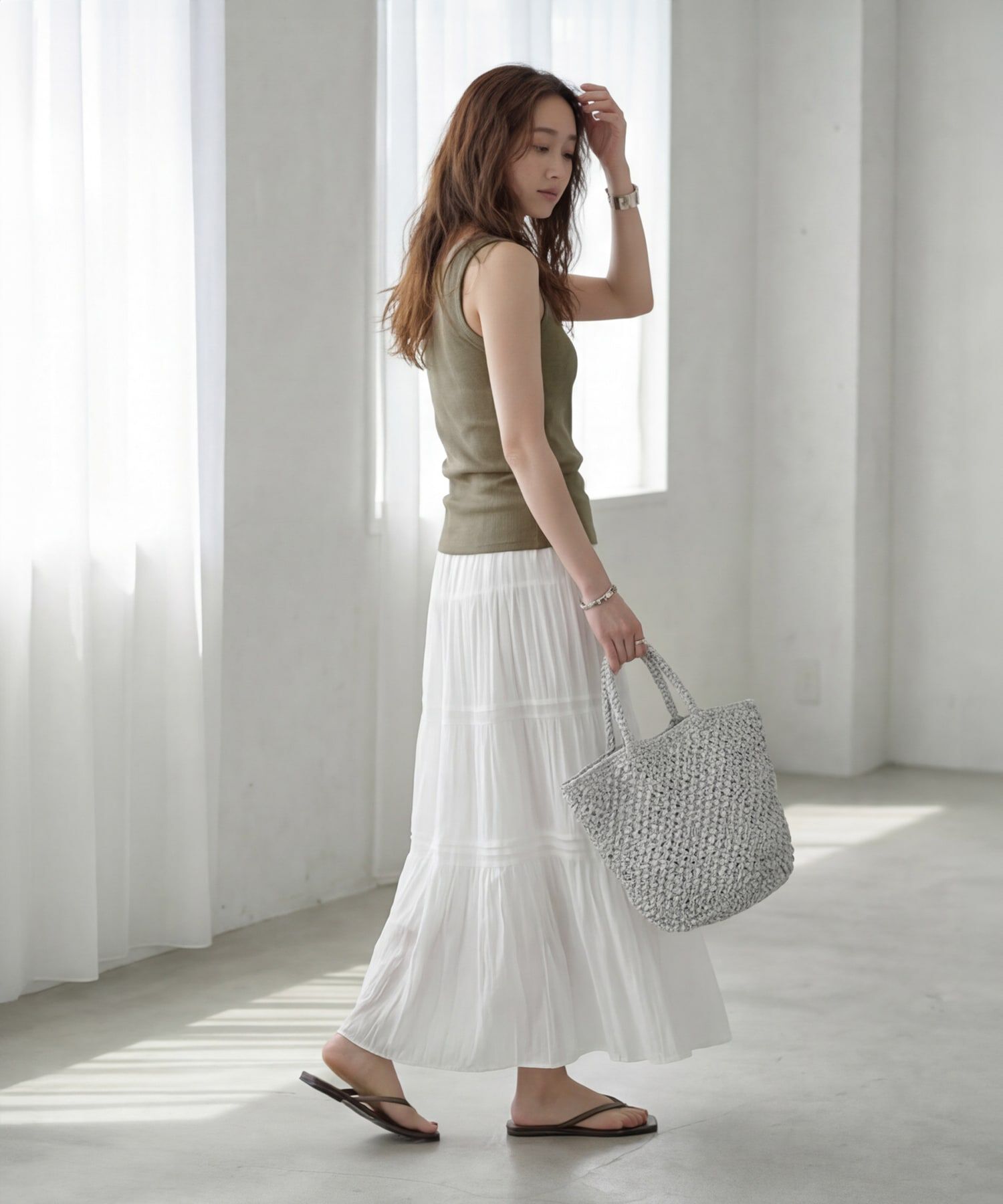 STYLE DELI「【Made in JAPAN】太めバインダーリブタンクトップ」|タンクトップ|