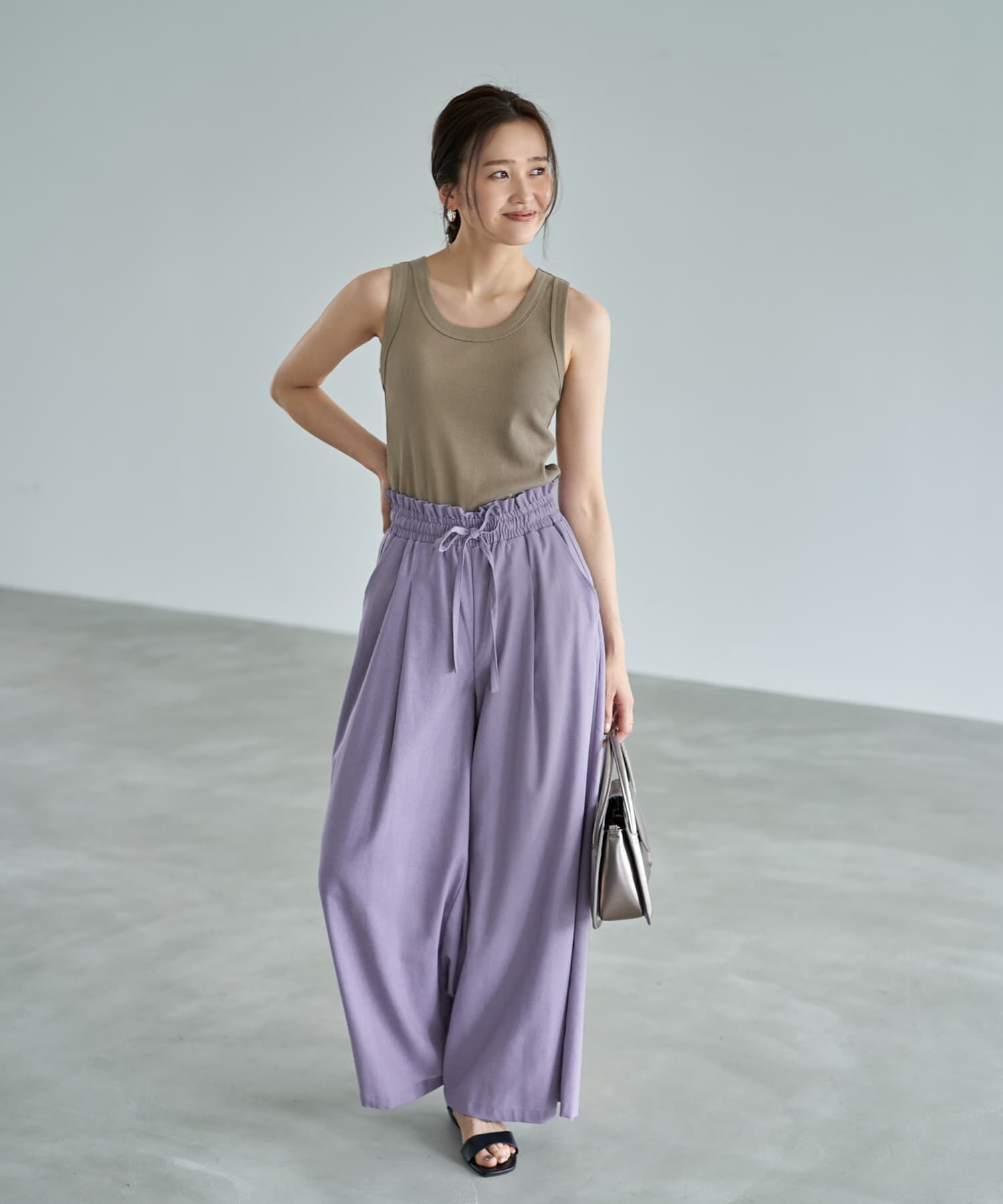 STYLE DELI「【Made in JAPAN】太めバインダーリブタンクトップ」|タンクトップ|