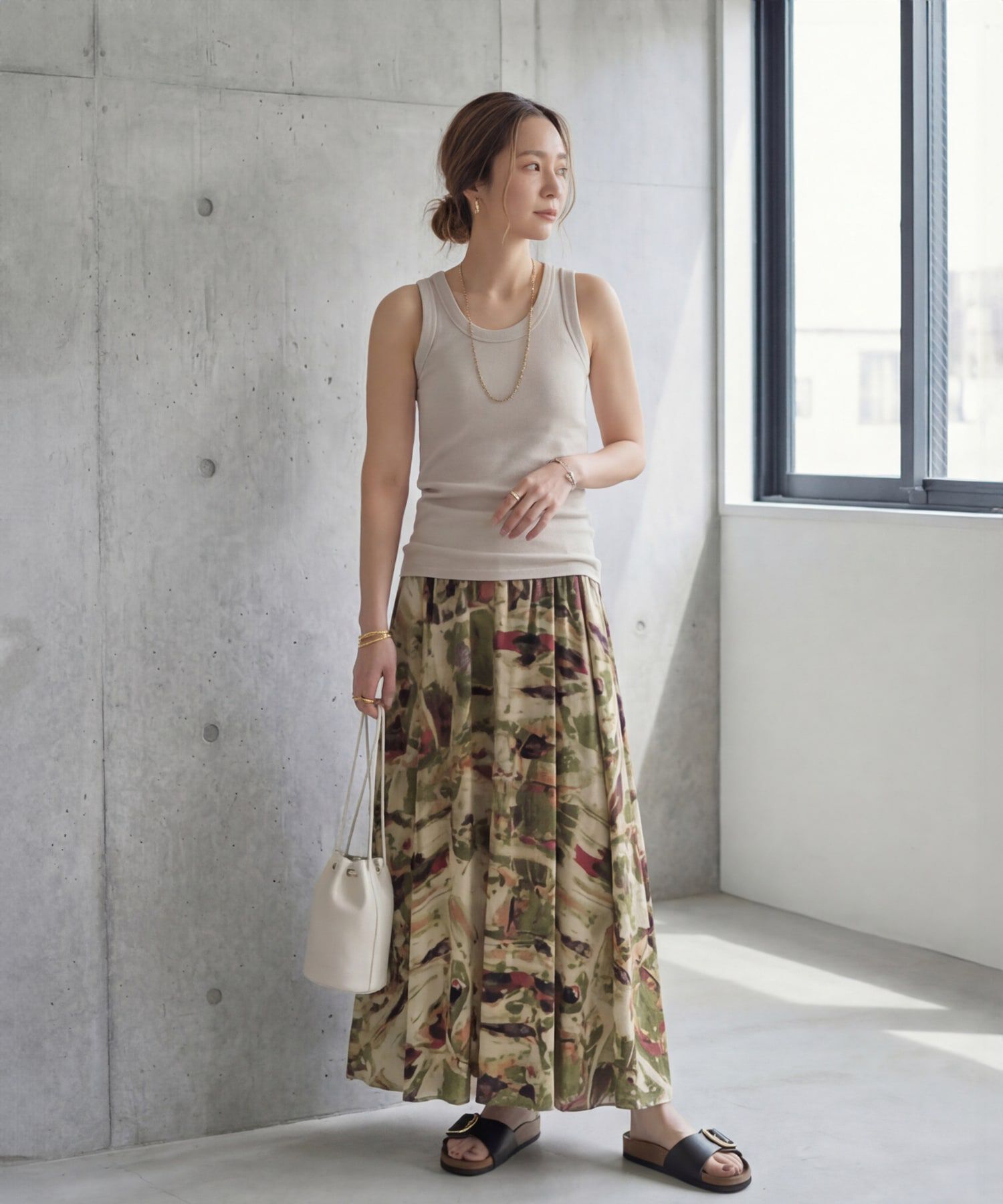 STYLE DELI「【Made in JAPAN】太めバインダーリブタンクトップ」|タンクトップ|