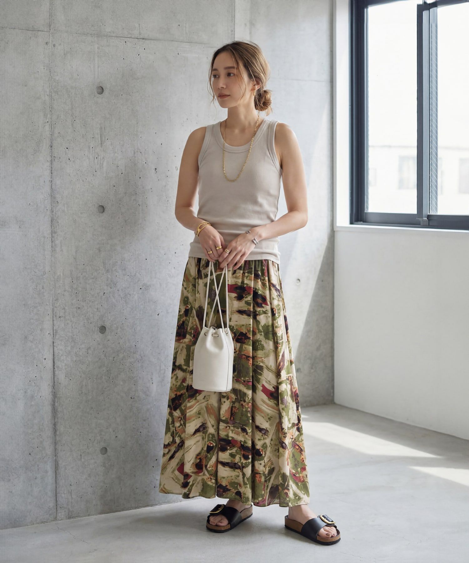 STYLE DELI「【Made in JAPAN】太めバインダーリブタンクトップ」|タンクトップ|