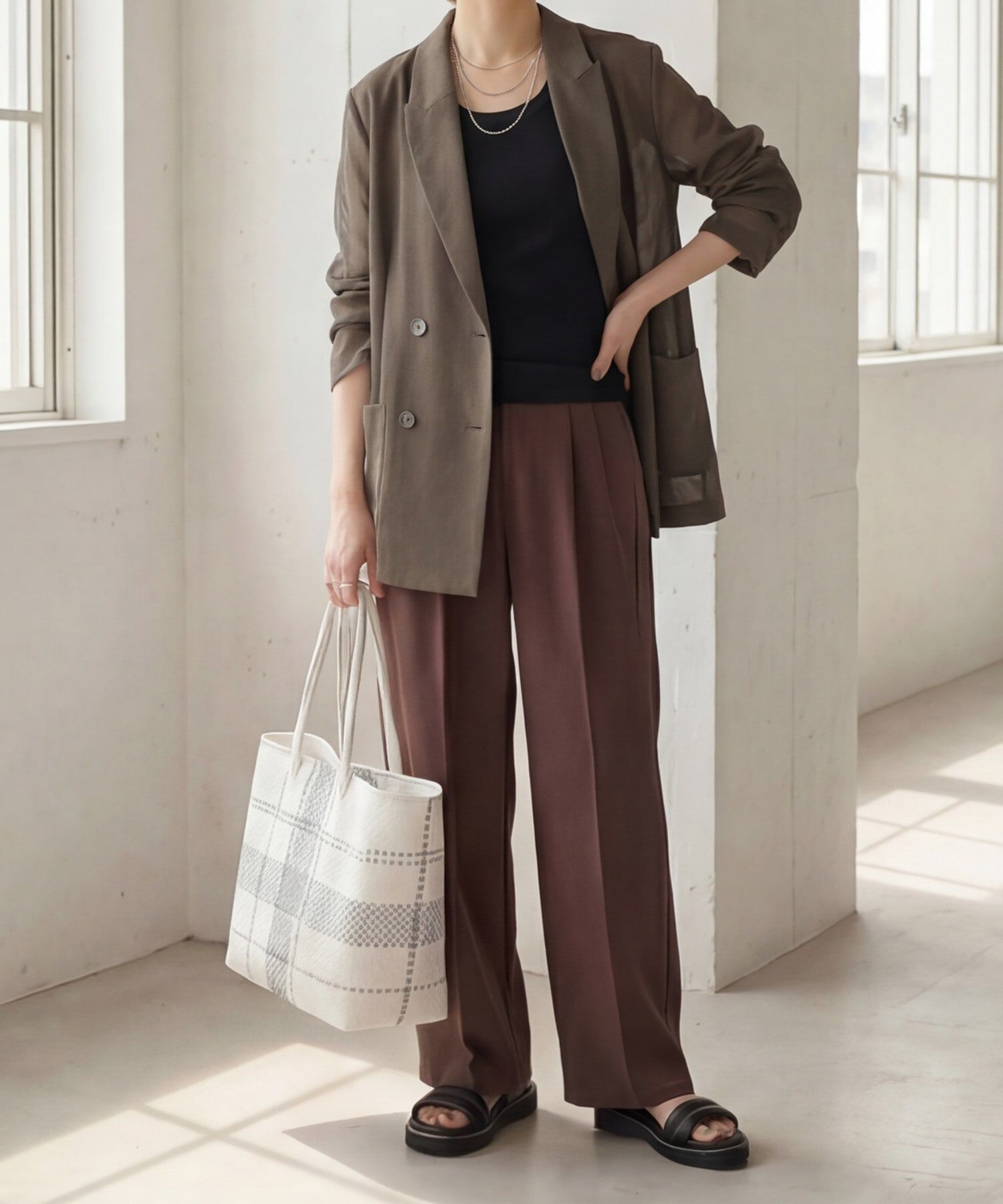 STYLE DELI「【Made in JAPAN】太めバインダーフライスタンクトップ」|タンクトップ|