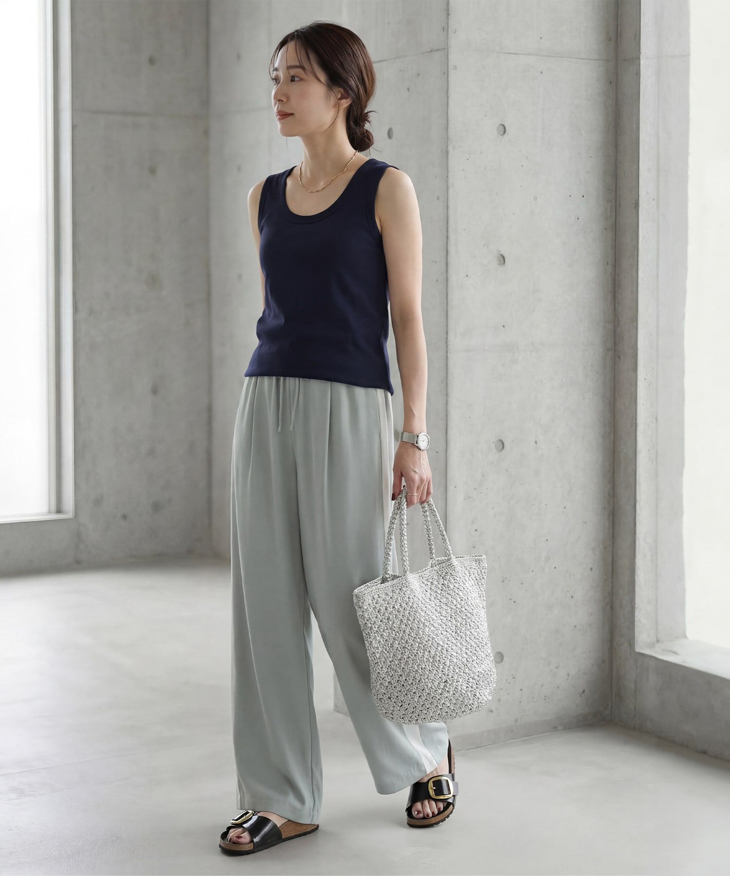 STYLE DELI「【Made in JAPAN】太めバインダーフライスタンクトップ」|タンクトップ|