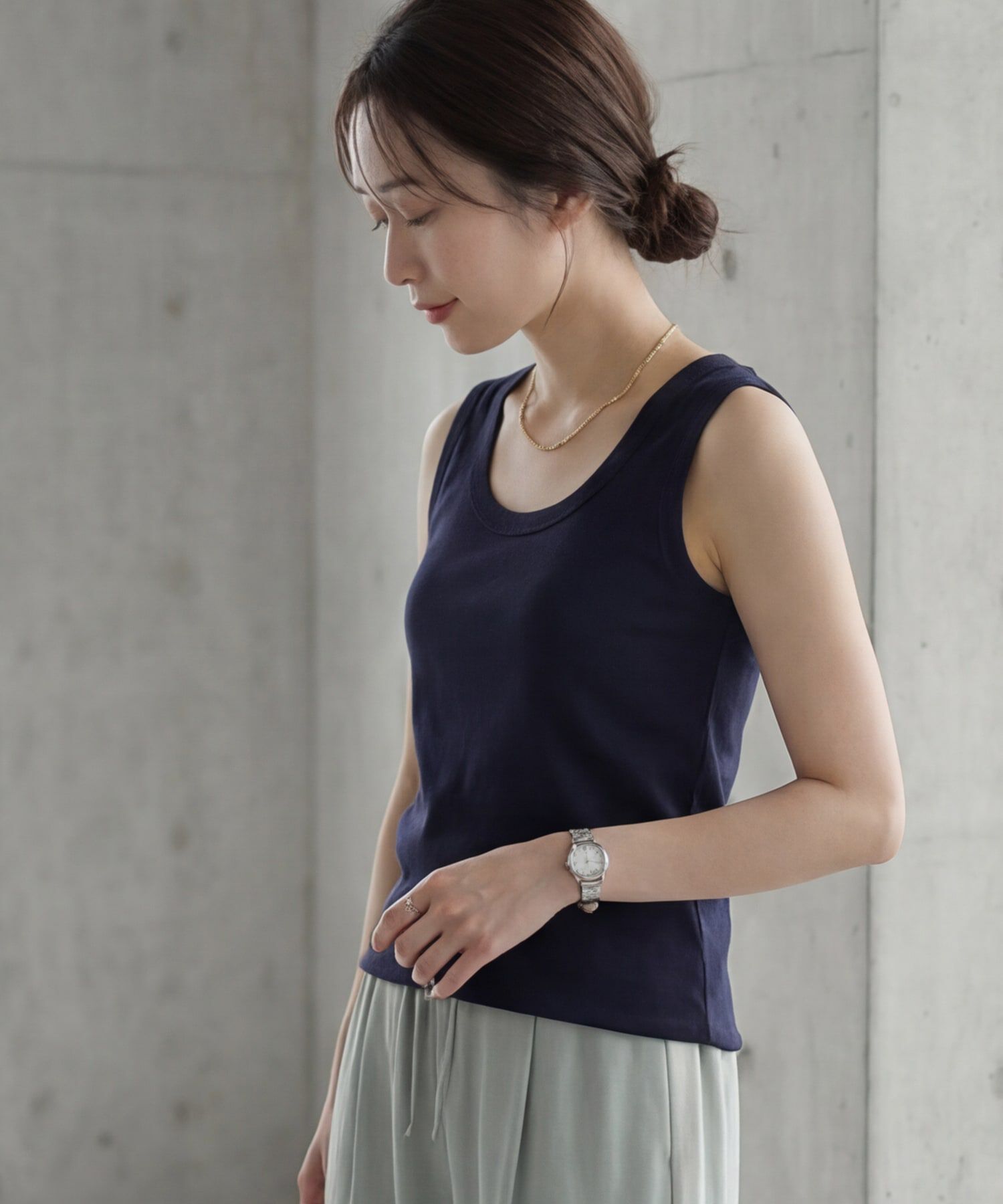 STYLE DELI「【Made in JAPAN】太めバインダーフライスタンクトップ」|タンクトップ|