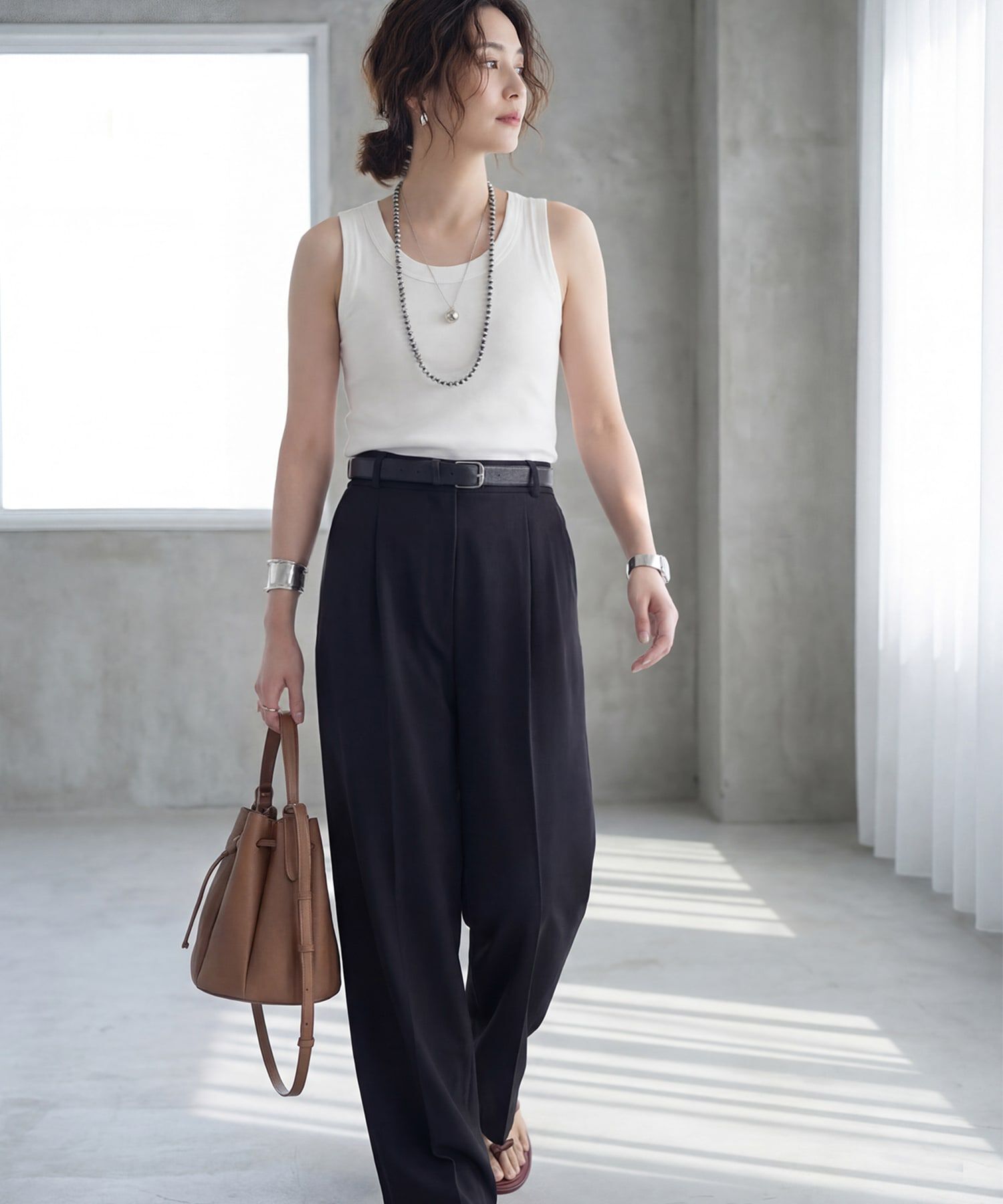 STYLE DELI「【Made in JAPAN】太めバインダーフライスタンクトップ」|タンクトップ|