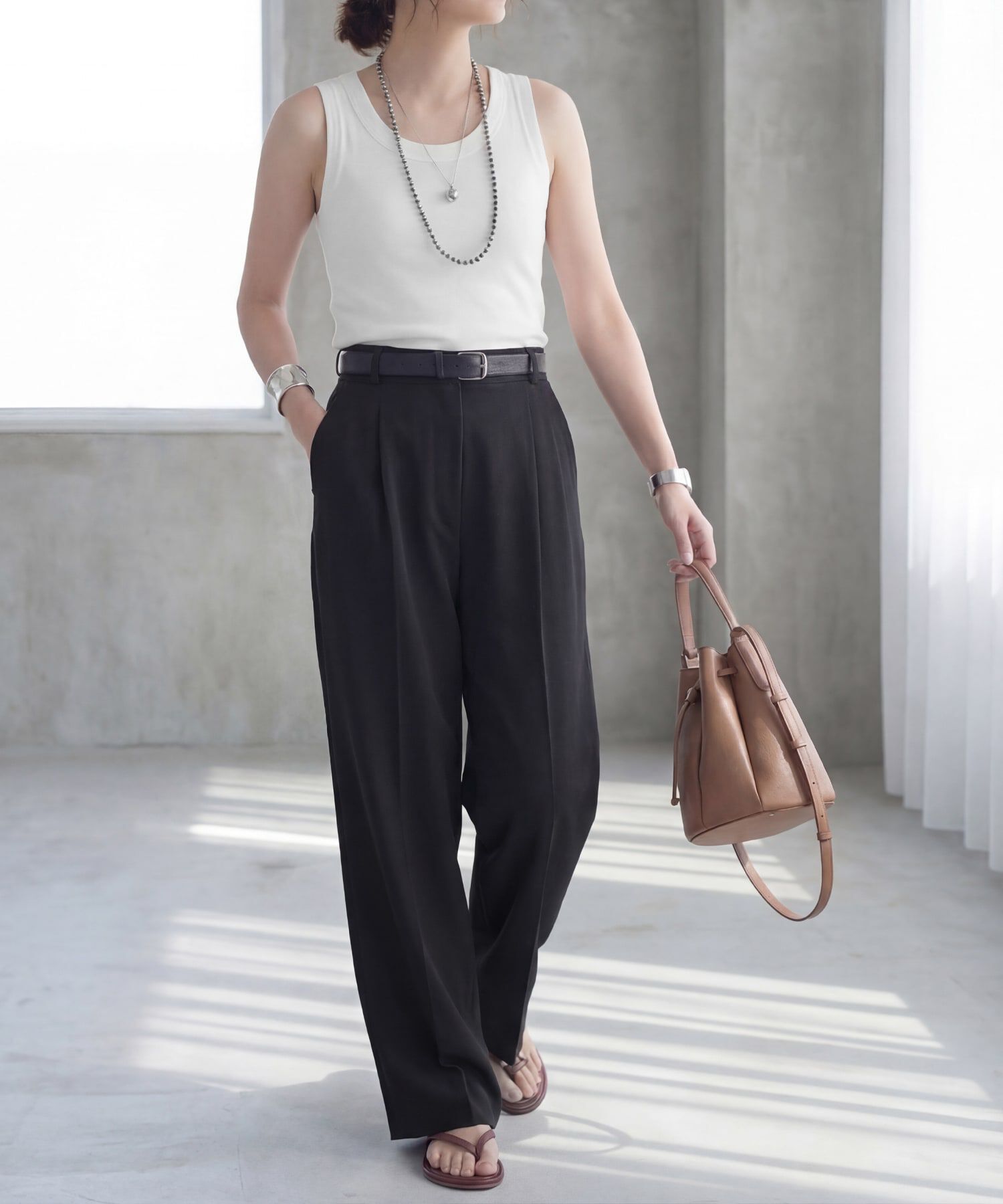 STYLE DELI「【Made in JAPAN】太めバインダーフライスタンクトップ」|タンクトップ|