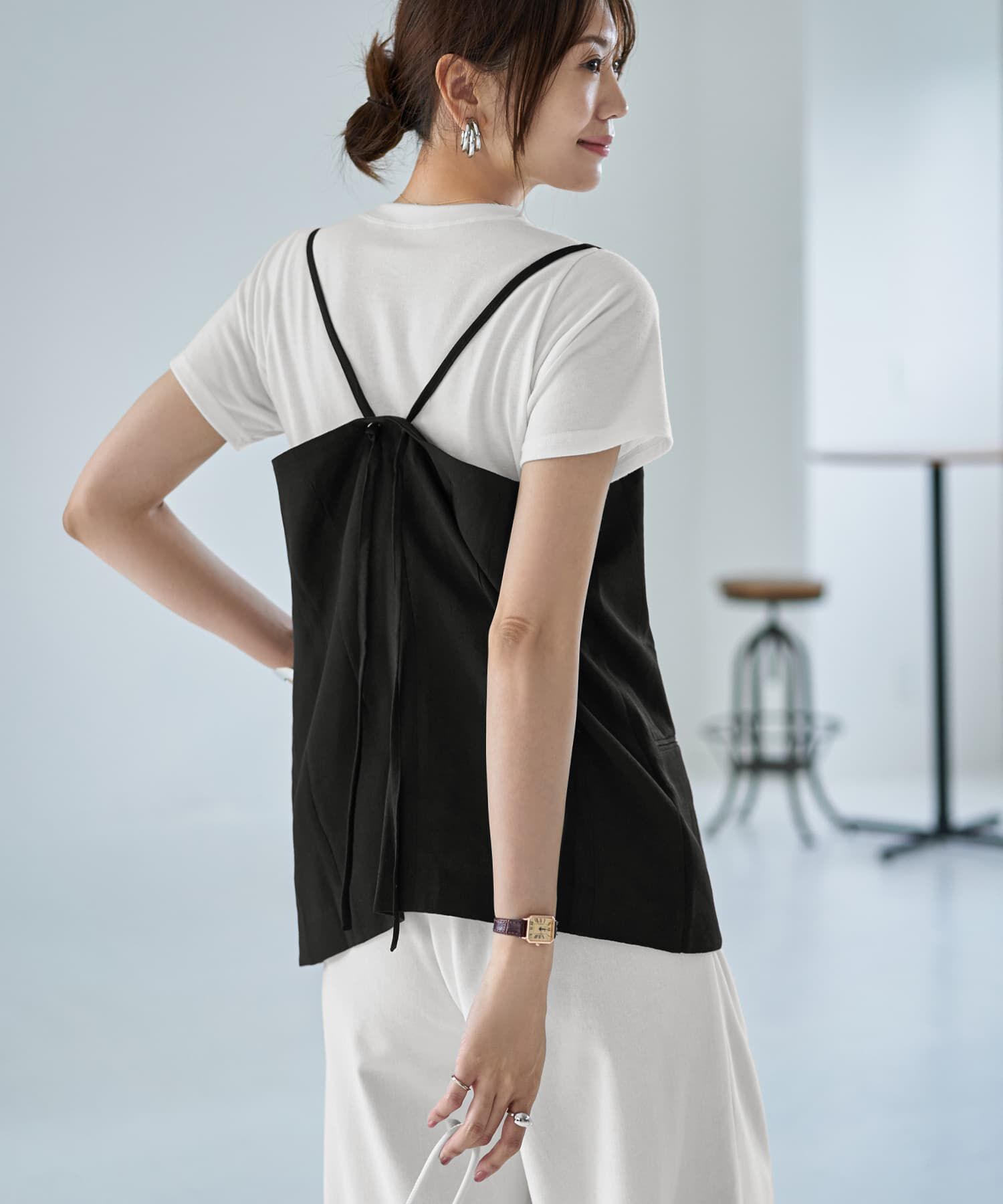 STYLE DELI「キャミ型ダブルベスト」|ベスト・ジレ|