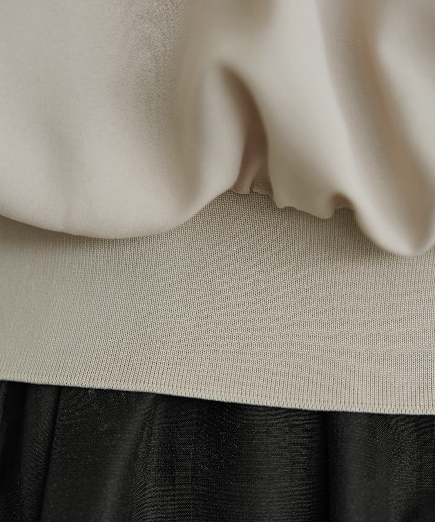 STYLE DELI「袖口裾リブ７分袖ジョーゼットシャツ」|シャツ・ブラウス|