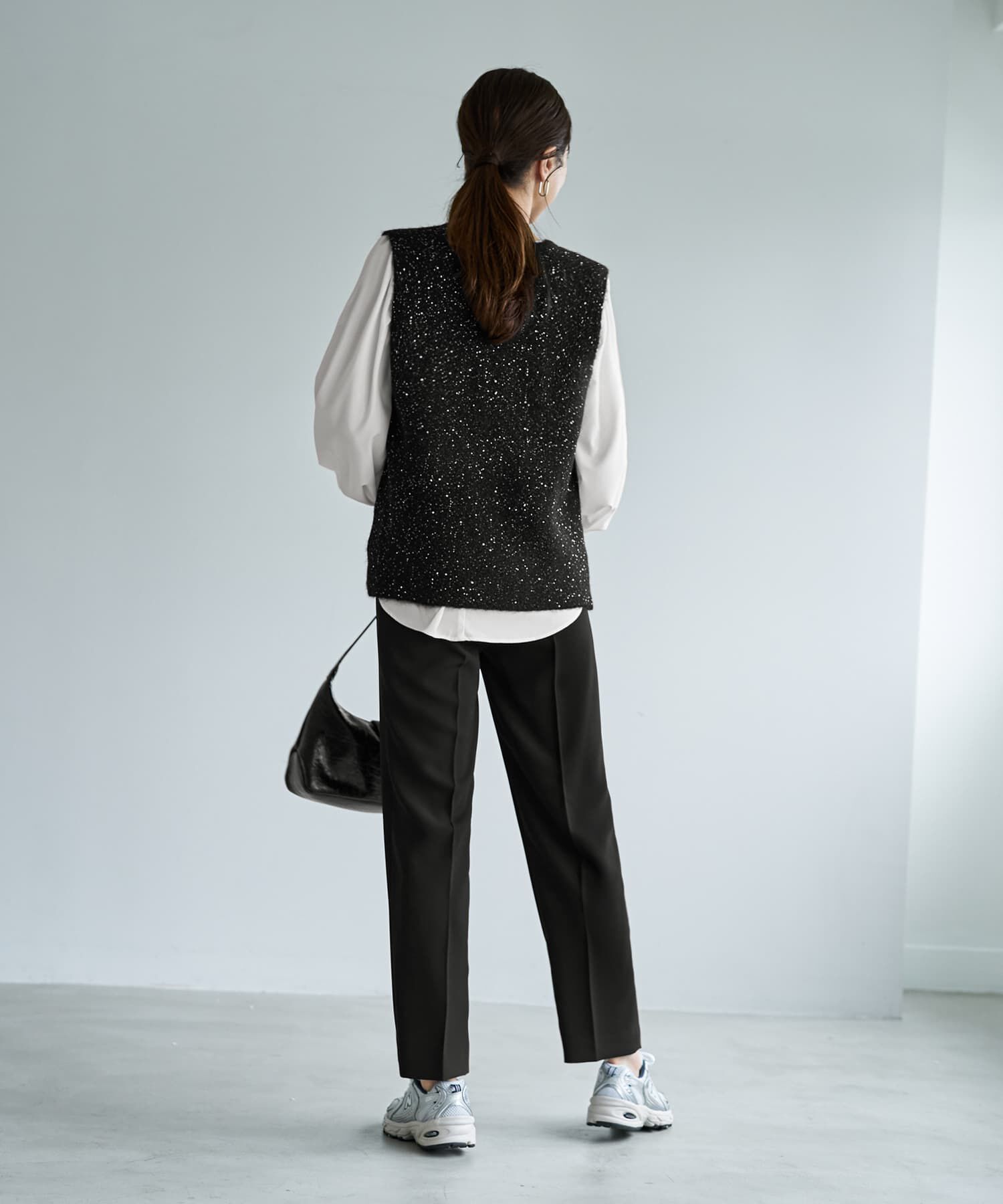 STYLE DELI「ボタンいっぱいスパークルニットベスト」|ニット・セーター|