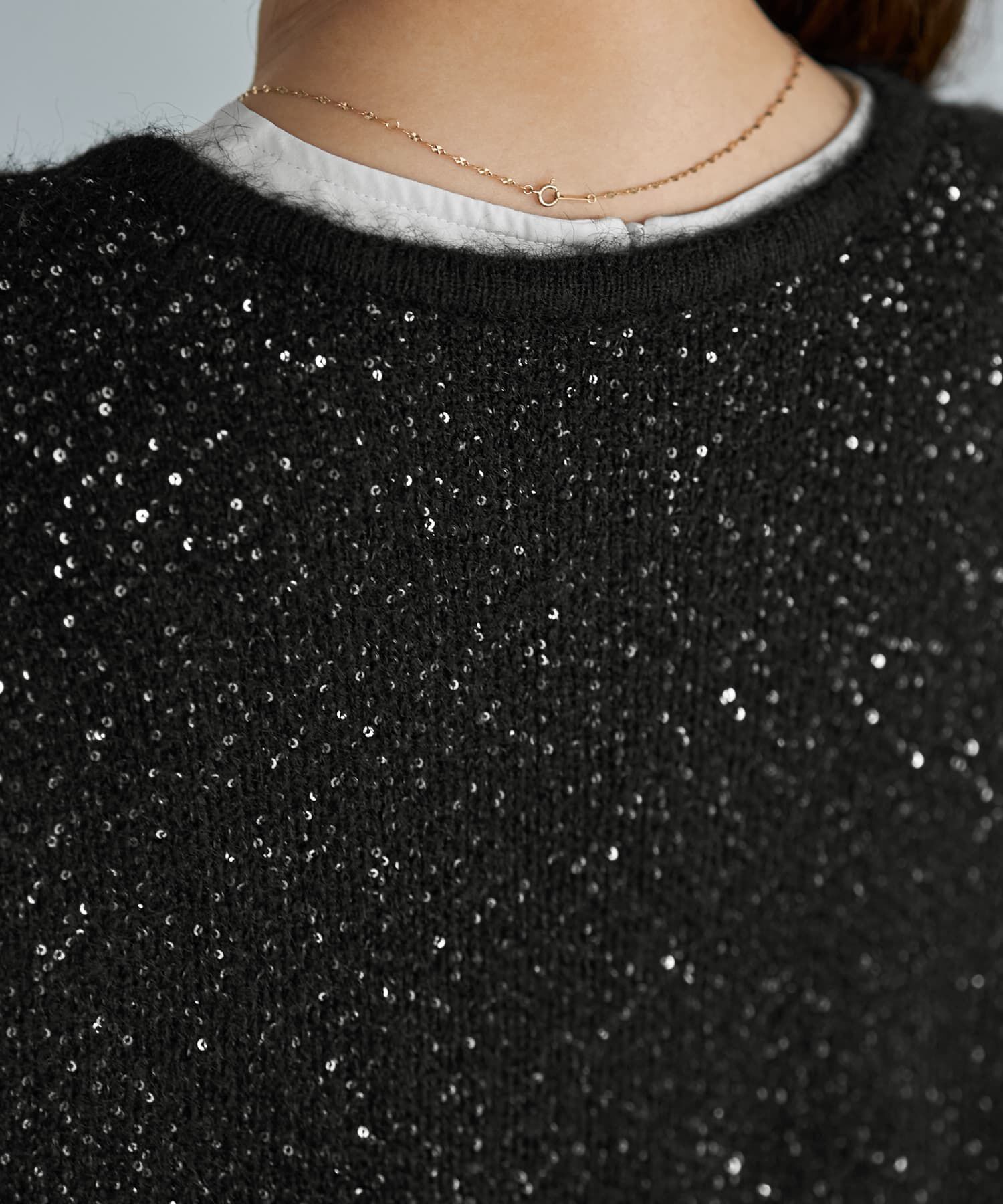 STYLE DELI「ボタンいっぱいスパークルニットベスト」|ニット・セーター|