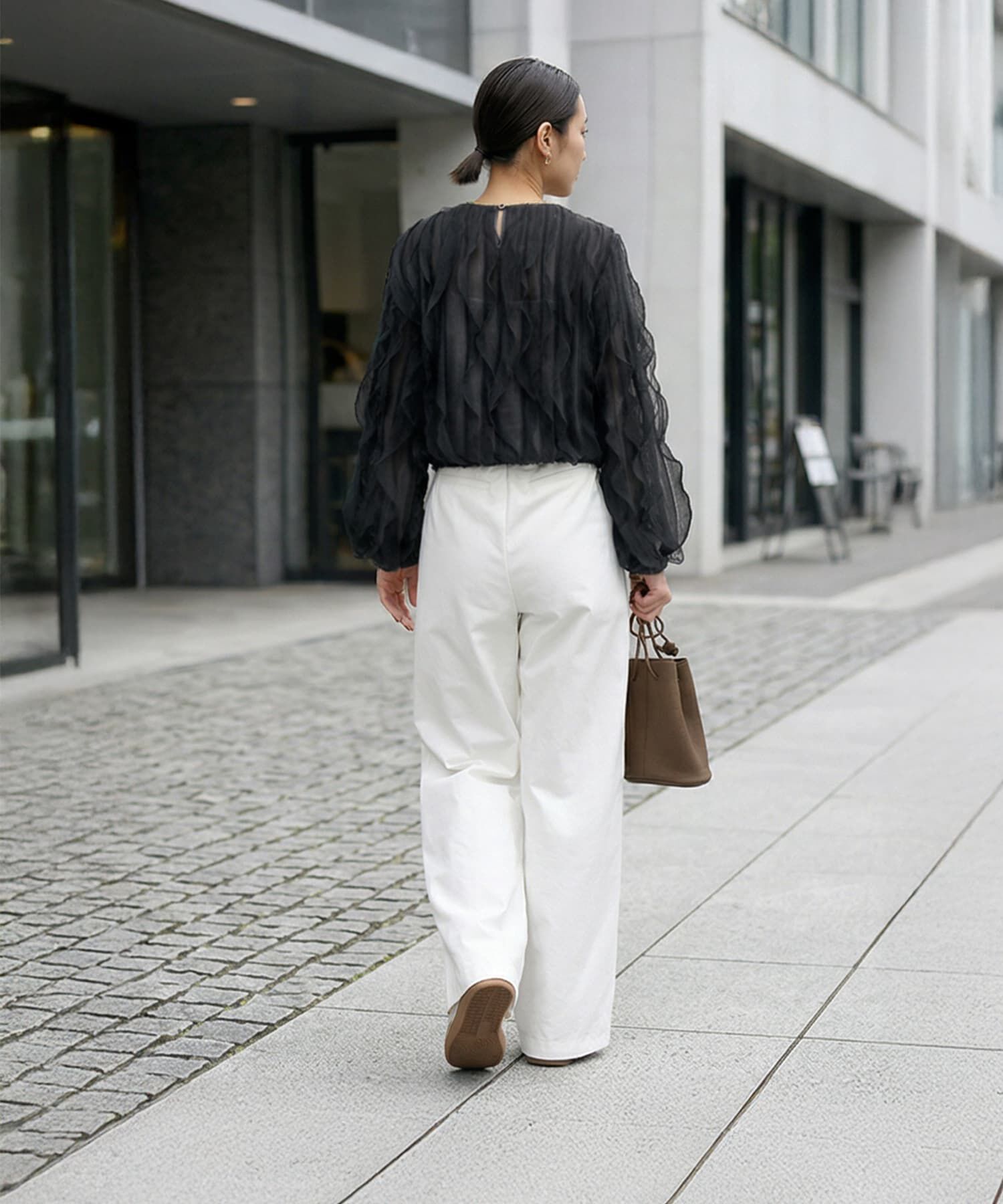 STYLE DELI「シアーフリルニットソートップス」|Tシャツ・カットソー|