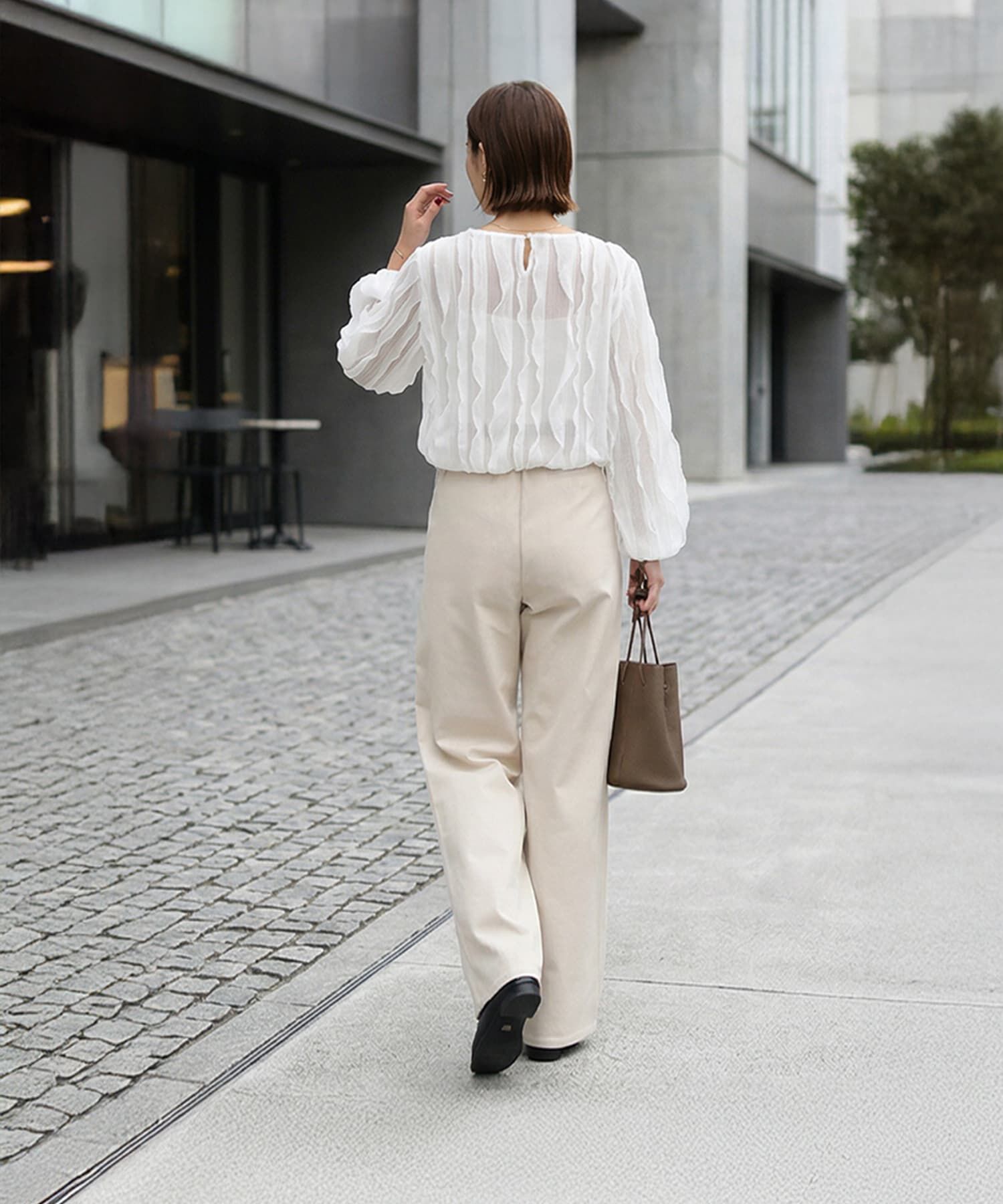 STYLE DELI「シアーフリルニットソートップス」|Tシャツ・カットソー|