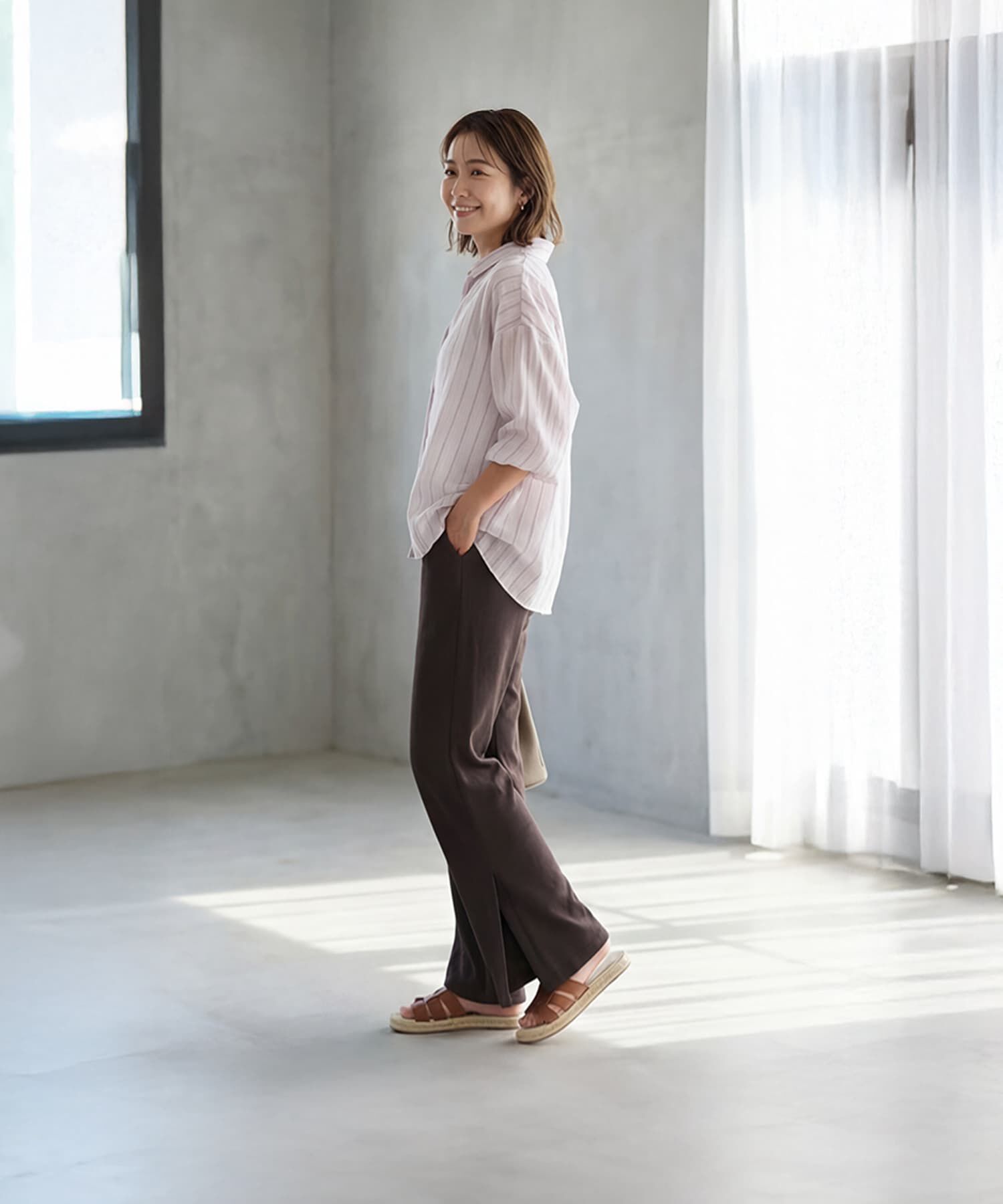 STYLE DELI「エアリーストライプ柄シャツ」|シャツ・ブラウス|