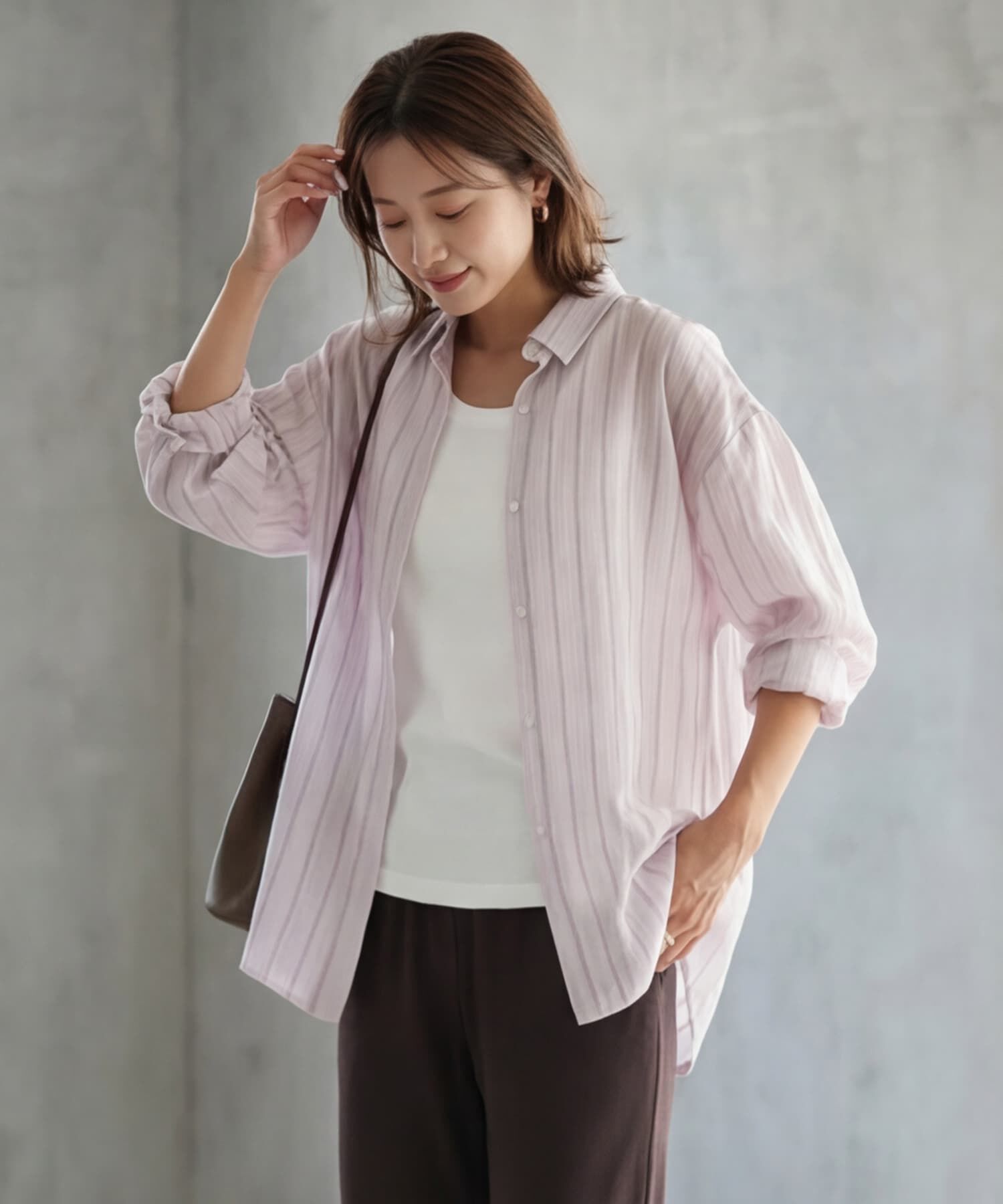 STYLE DELI「エアリーストライプ柄シャツ」|シャツ・ブラウス|