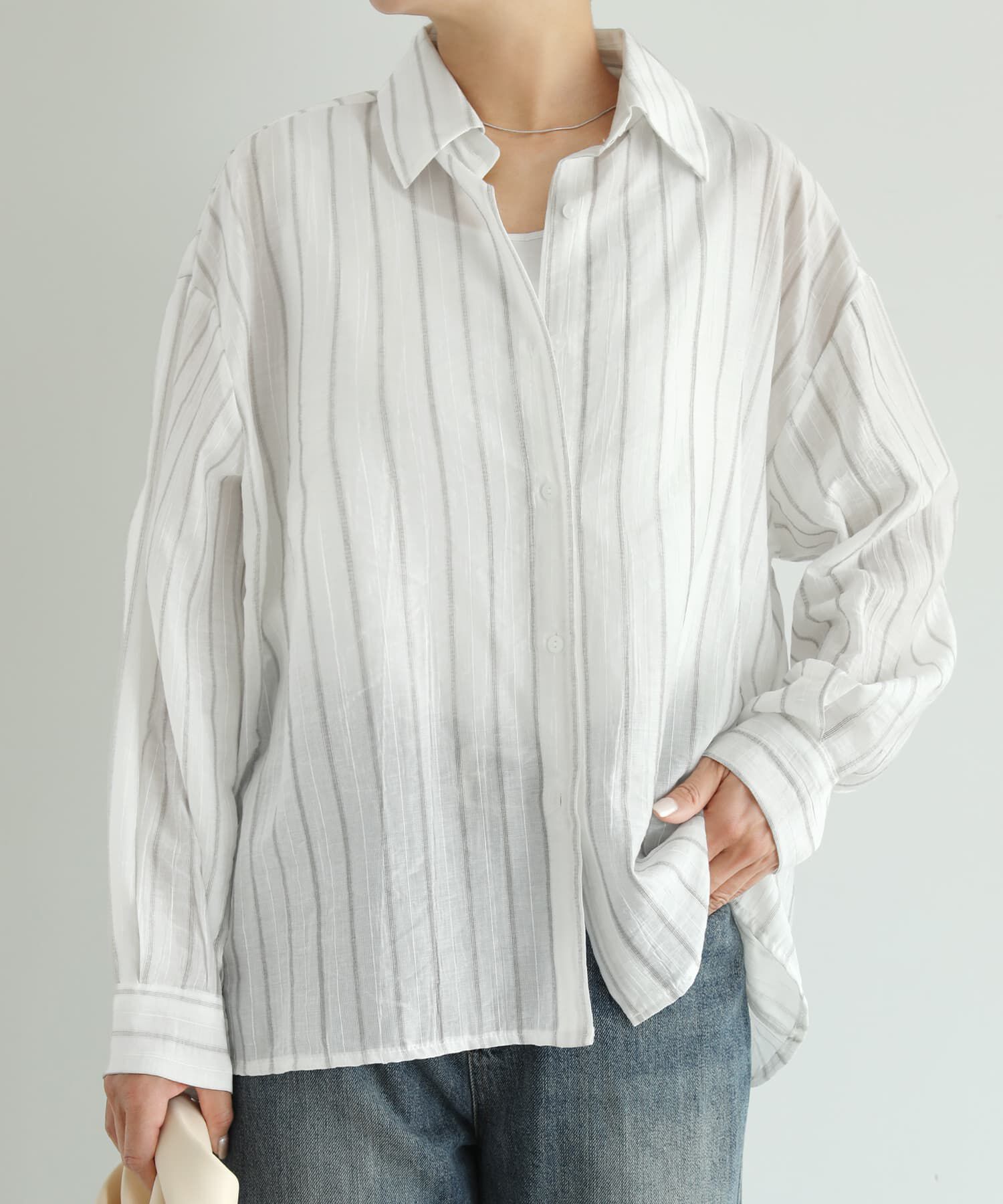 STYLE DELI「エアリーストライプ柄シャツ」|シャツ・ブラウス|