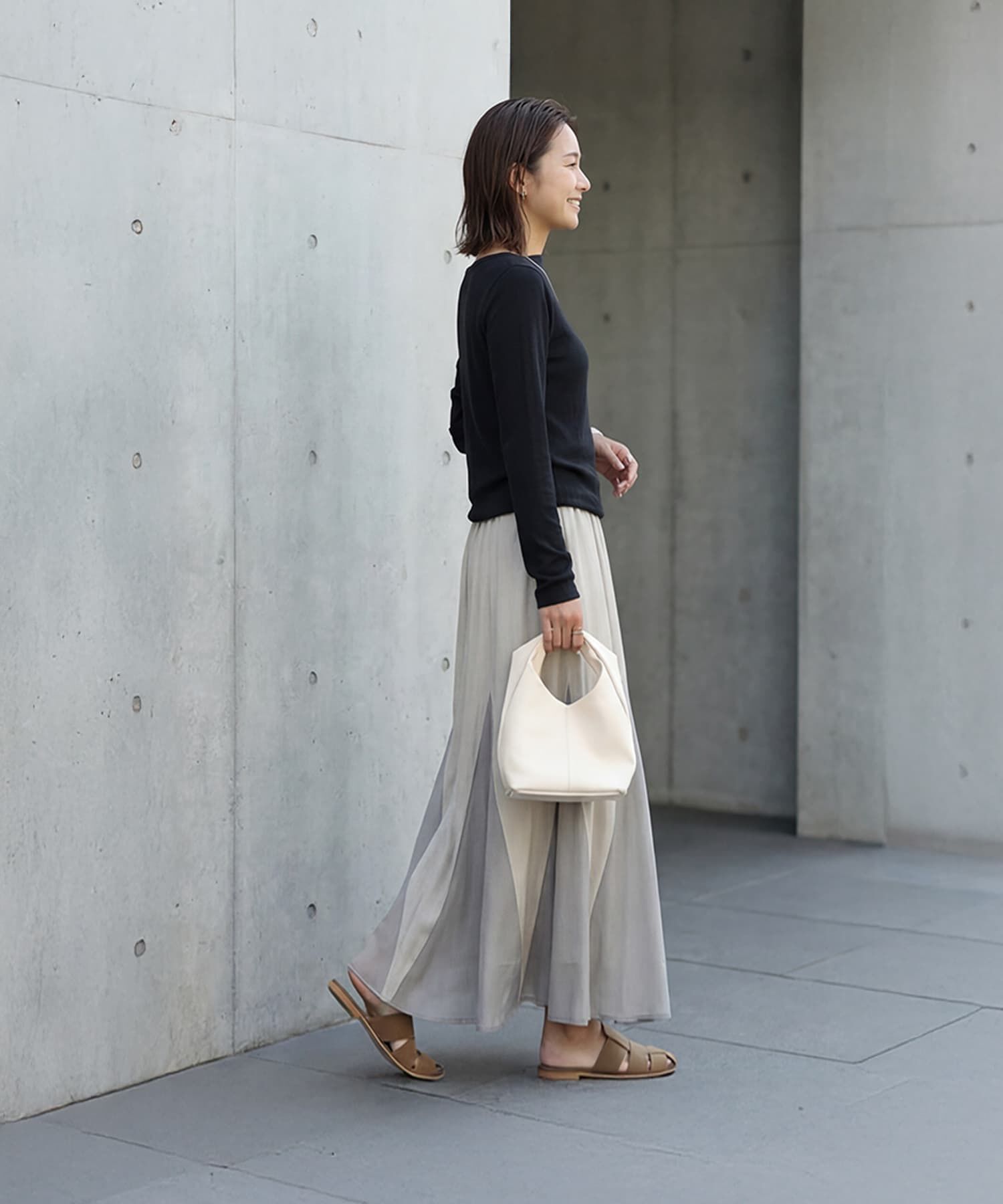 STYLE DELI「やわらかボートネックカットソートップス」|Tシャツ・カットソー|