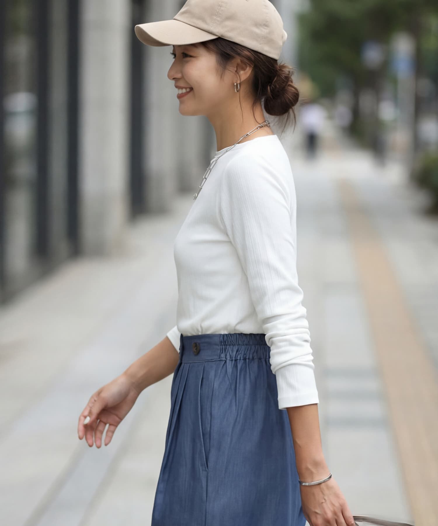 STYLE DELI「やわらかボートネックカットソートップス」|Tシャツ・カットソー|