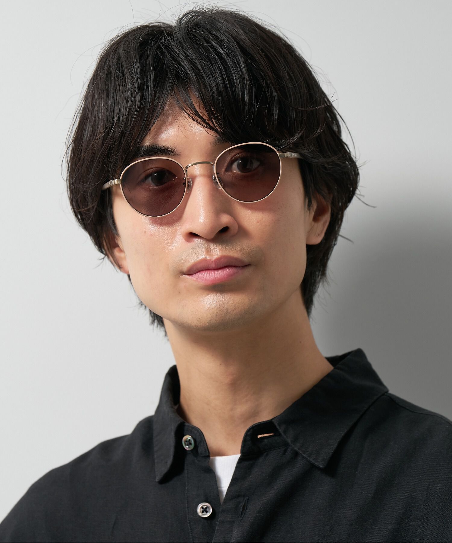  「Zoff｜UNITED ARROWS ボストン型 サングラス メタルフレーム【WEB限定】」|サングラス|