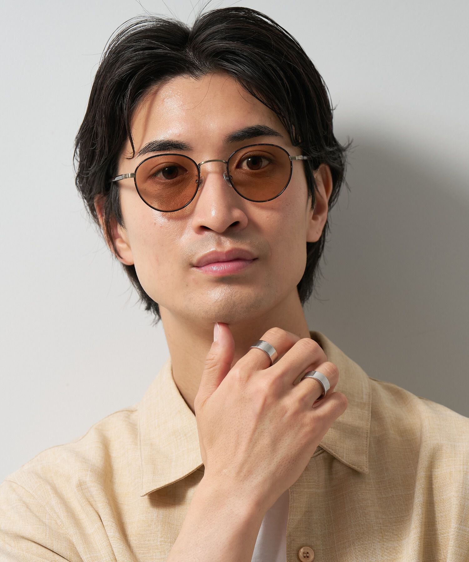  「Zoff｜UNITED ARROWS ボストン型 サングラス メタルフレーム【WEB限定】」|サングラス|