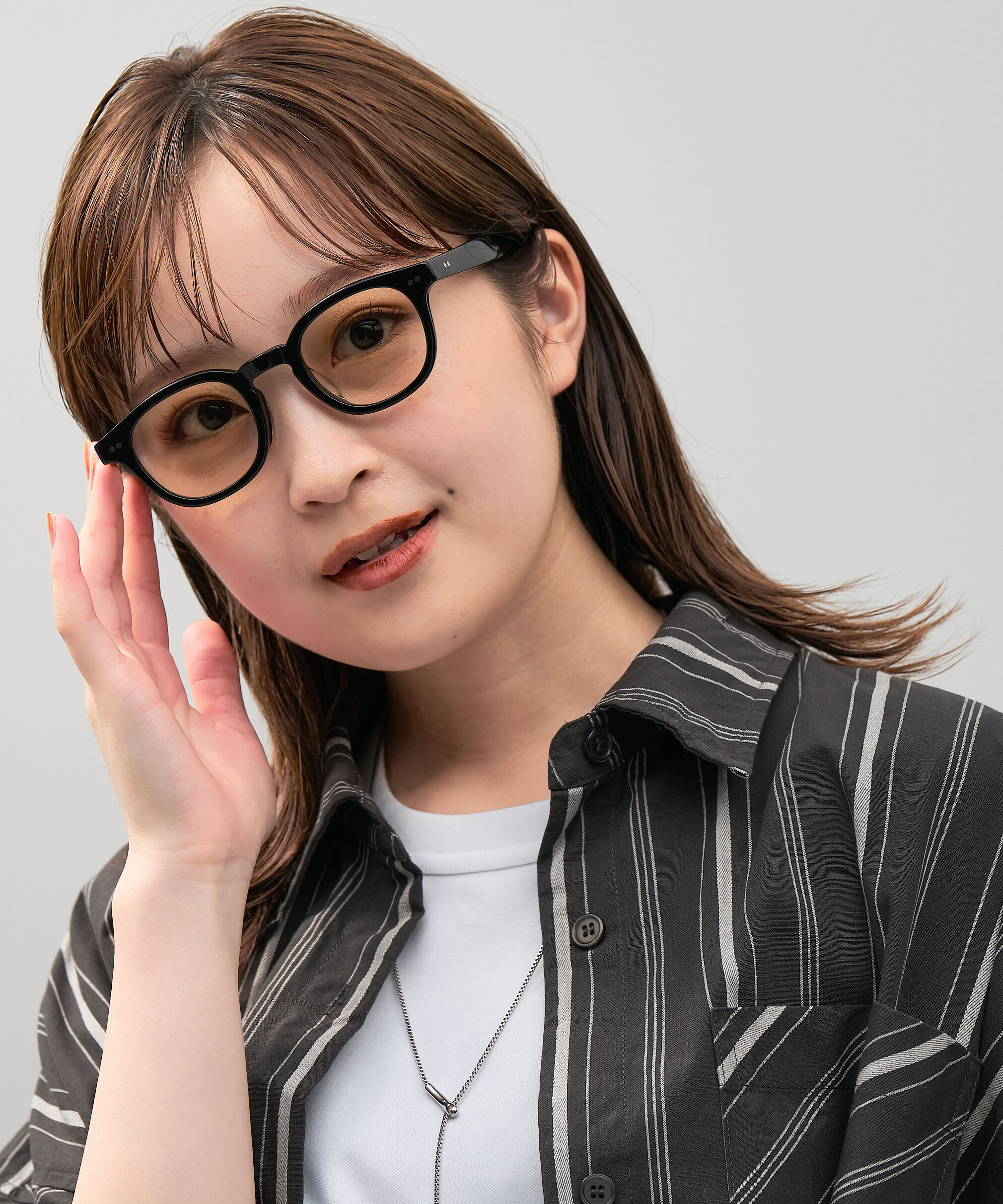  「【WEB限定】ウェリントン型 サングラス  ※一部レンズの色が変わる調光サングラス 紫外線対策」|サングラス|ブラック系その他