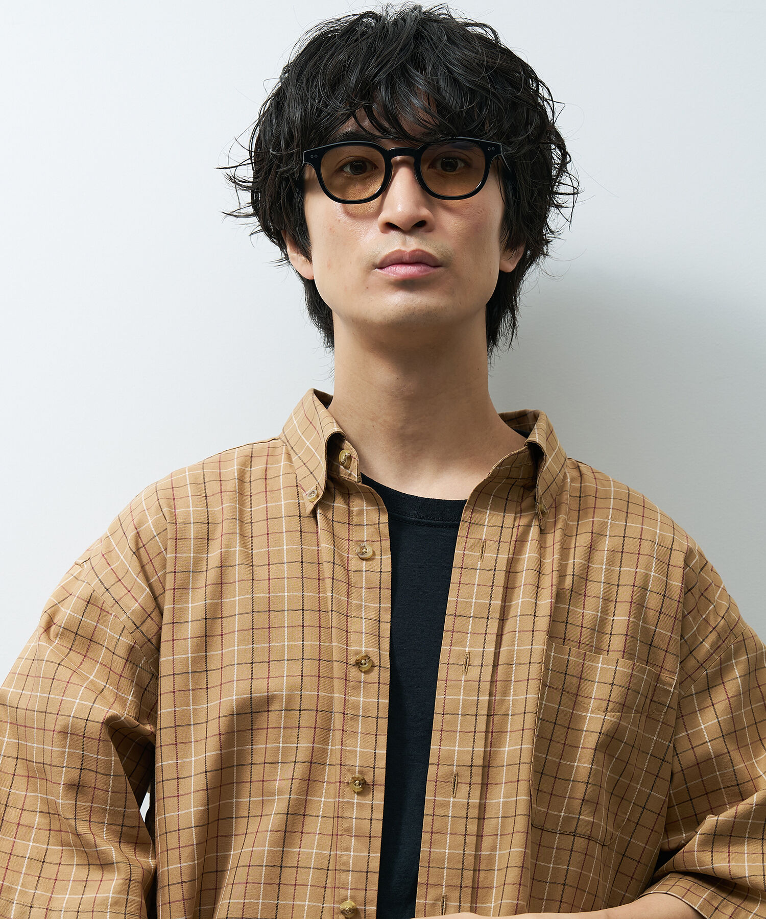  「【WEB限定】ウェリントン型 サングラス  ※一部レンズの色が変わる調光サングラス 紫外線対策」|サングラス|