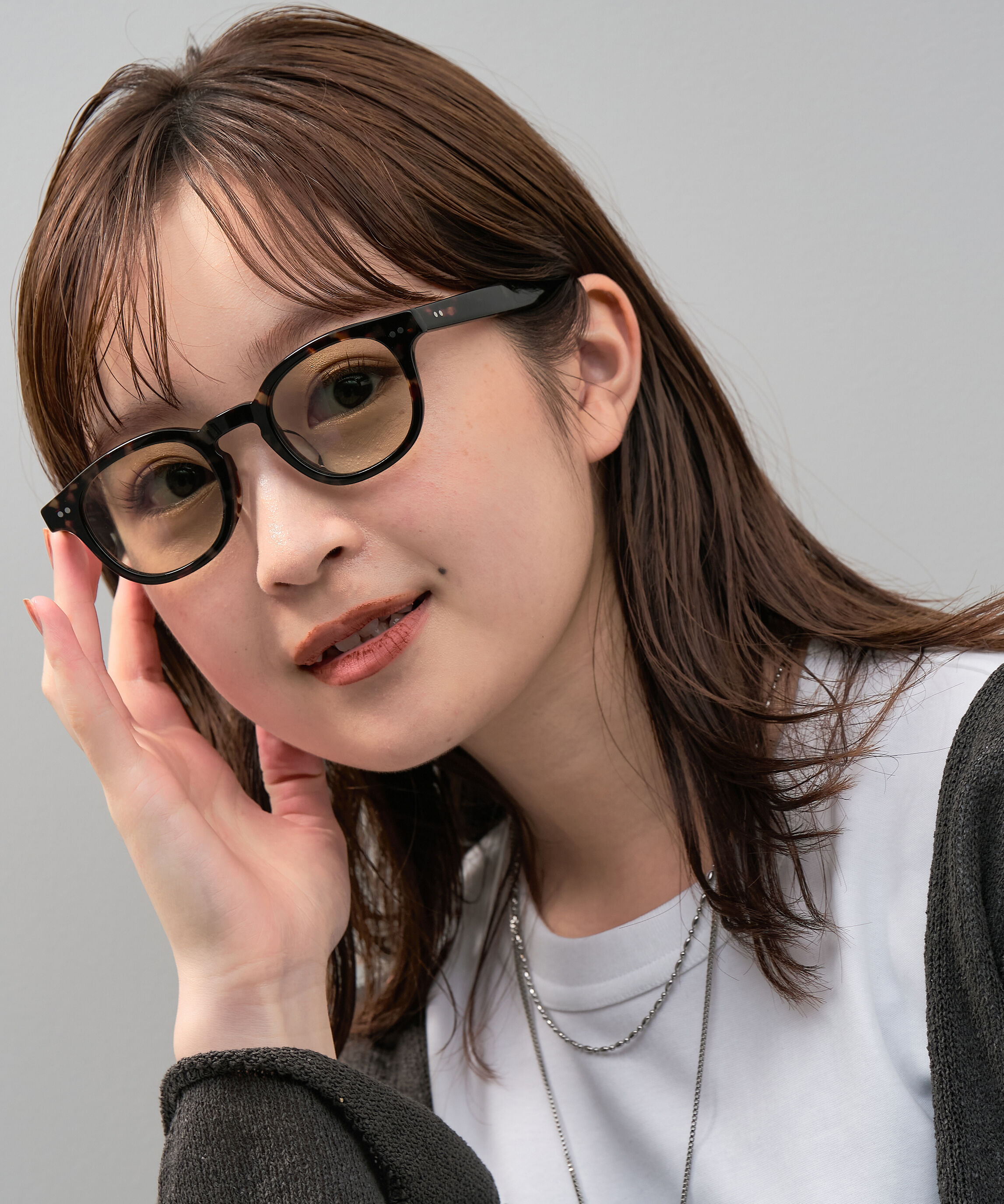  「【WEB限定】ウェリントン型 サングラス  ※一部レンズの色が変わる調光サングラス 紫外線対策」|サングラス|ブラウン系その他3