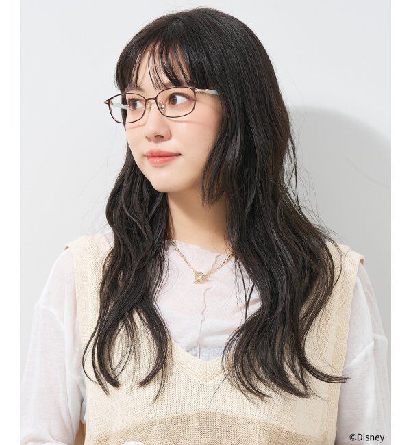  「メガネ Disney PRINCESS アリエル (カジュアルライン) ディズニープリンセス レンズ交換券付」|メガネ|