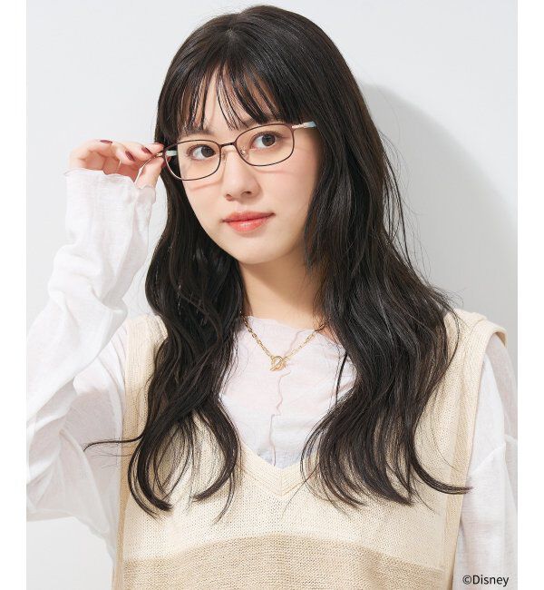  「メガネ Disney PRINCESS アリエル (カジュアルライン) ディズニープリンセス レンズ交換券付」|メガネ|