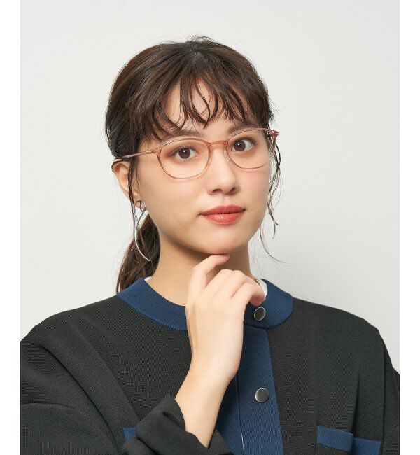  「ウェリントン型 メガネ 軽量 大人可愛い おうちメガネ 伊達メガネ レンズ交換券付」|メガネ|