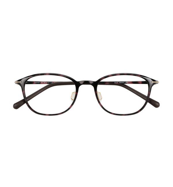  「ウェリントン型 メガネ 軽量 大人可愛い おうちメガネ 伊達メガネ レンズ交換券付」|メガネ|茶系デミ