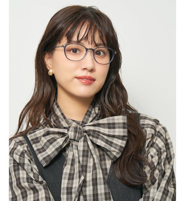  「ウェリントン型 メガネ 軽量 大人可愛い おうちメガネ 伊達メガネ レンズ交換券付」|メガネ|