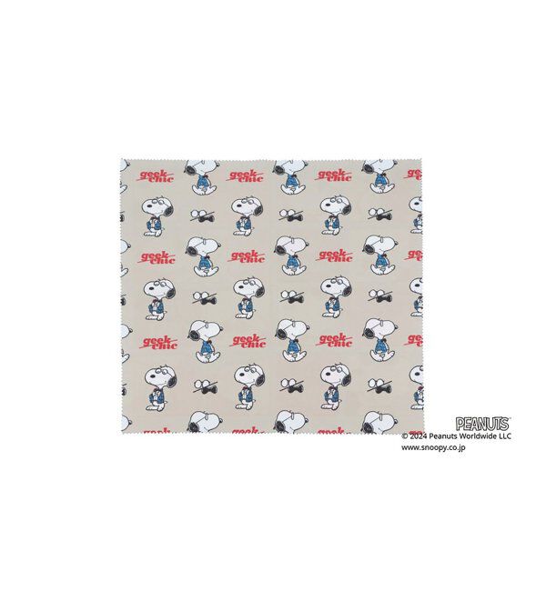  「大判クロス メガネクロス 眼鏡拭き | Zoff PEANUTS COLLECTION 4 ピーナッツ スヌーピー ギフト」|サングラス|