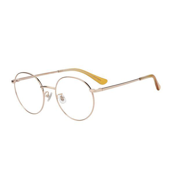  「[中顔面短縮みえメガネ]Zoff｜メガネ｜メタルフレーム 伊達・度付き｜FASHION METAL レンズ交換券付」|メガネ|