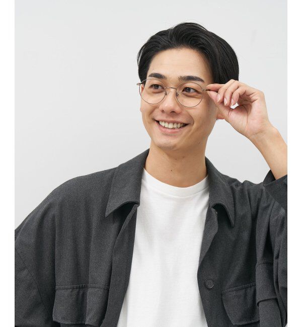  「[中顔面短縮みえメガネ]Zoff｜メガネ｜メタルフレーム 伊達・度付き｜FASHION METAL レンズ交換券付」|メガネ|