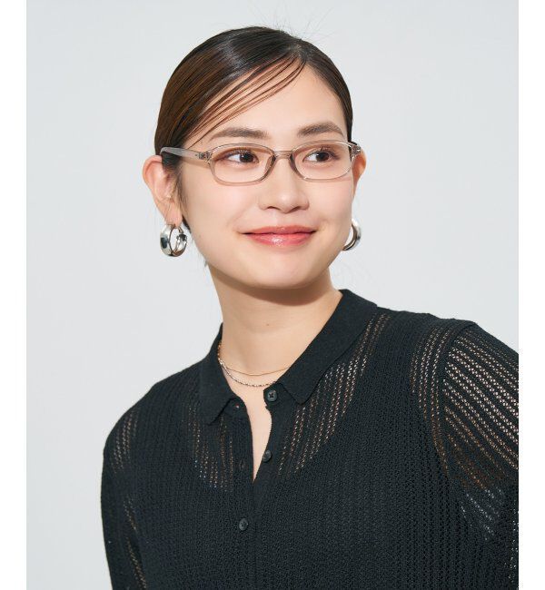  「スクエア型 メガネ | 大人可愛い 伊達メガネ レディース レンズ交換券付」|メガネ|