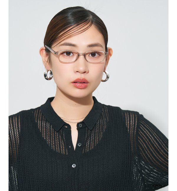  「スクエア型 メガネ | 大人可愛い 伊達メガネ レディース レンズ交換券付」|メガネ|