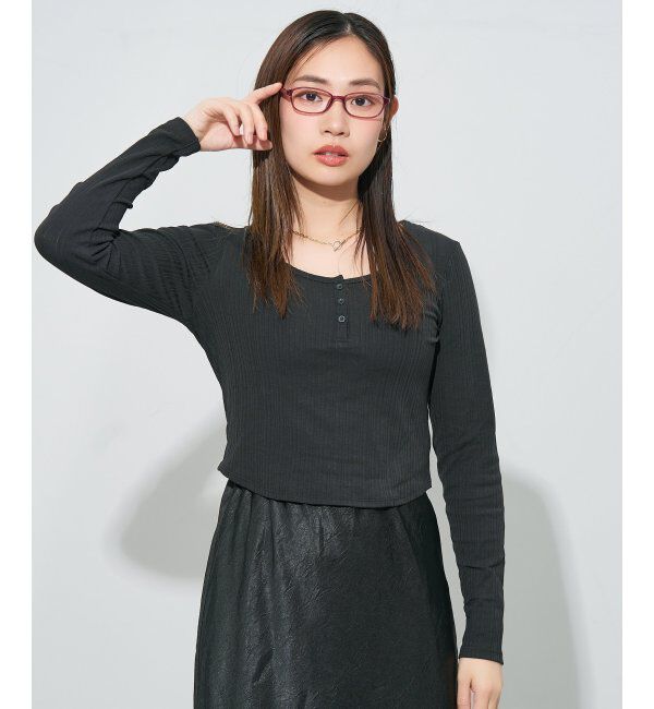  「スクエア型 メガネ | 大人可愛い 伊達メガネ レディース レンズ交換券付」|メガネ|