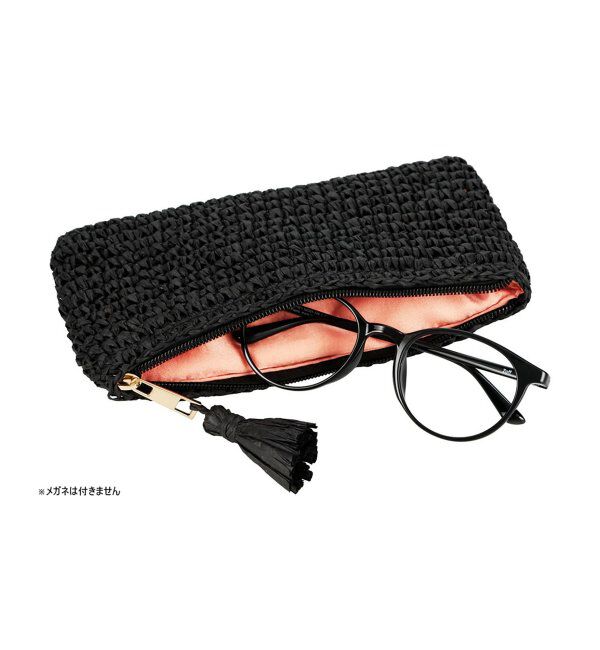  「メガネ・サングラス ケース【ペーパーヤーン素材】 化粧ポーチ｜可愛い ギフト｜Zoff 」|サングラス|