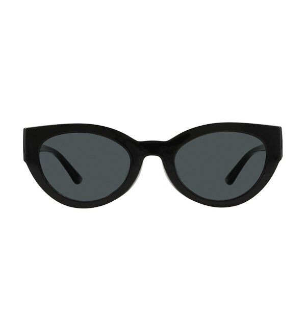  「SUNCUTGlasses/UV100%CUT オーバル型 サングラス [度無し専用] キャッツアイ 太縁 紫外線対策 UVカット」|サングラス|