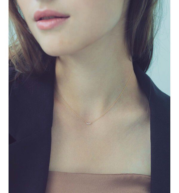 ete「[レイヤード] K18YG ダイヤモンド ネックレス」|ネックレス|