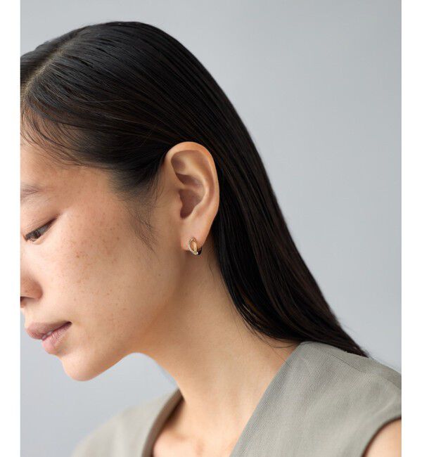 Jouete「[スナップピアス] ダブルライン コンビカラー」|ピアス|